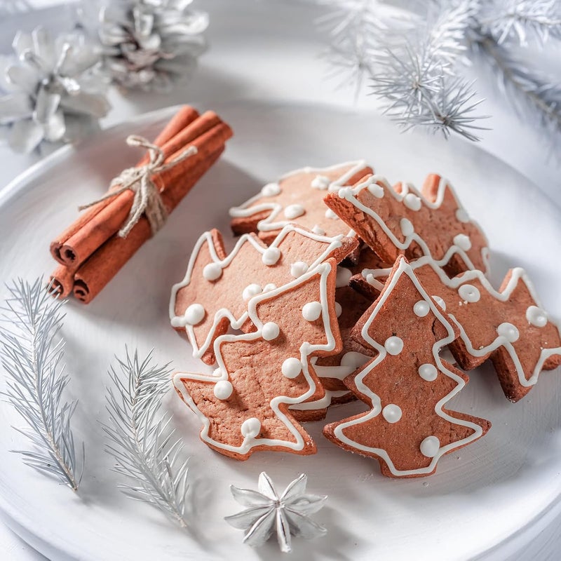 Eersida 30 Pieces Christmas Cookie Stencils Cake Templates Coffee Stencils Reusable Painting Cake Stencil Templates Embossing Moulds for Baking Birthday Easter Xmas Arts DIY Card Making(Cute Style) - Image 5